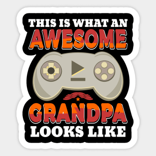 This Is What An Awesome Grandpa Looks Like Gaming Controller Sticker